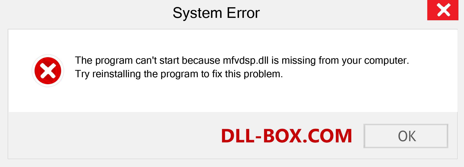  mfvdsp.dll file is missing?. Download for Windows 7, 8, 10 - Fix  mfvdsp dll Missing Error on Windows, photos, images