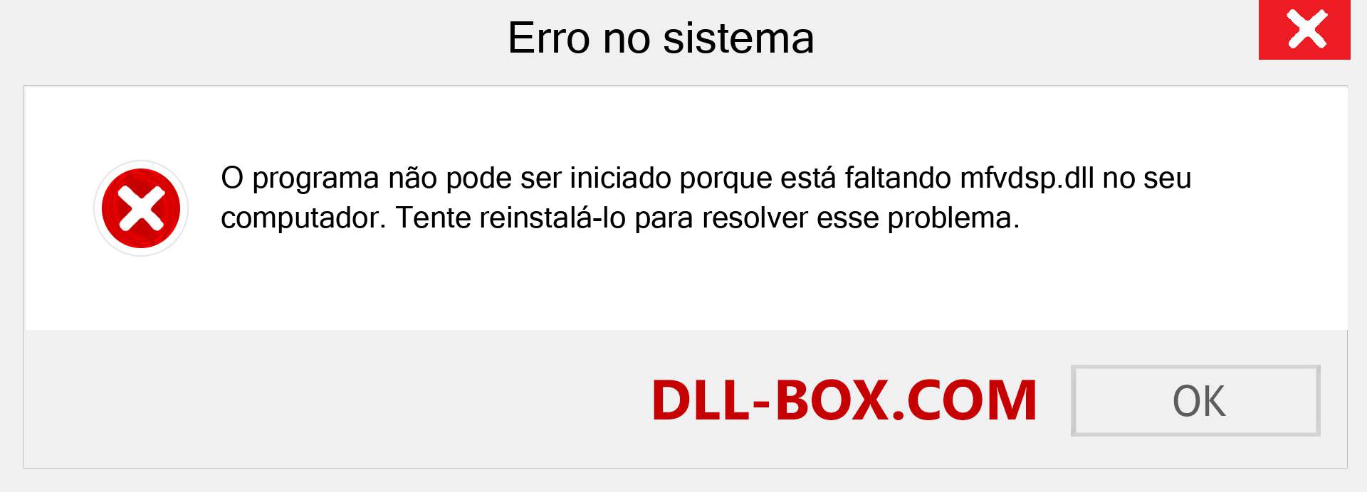 Arquivo mfvdsp.dll ausente ?. Download para Windows 7, 8, 10 - Correção de erro ausente mfvdsp dll no Windows, fotos, imagens